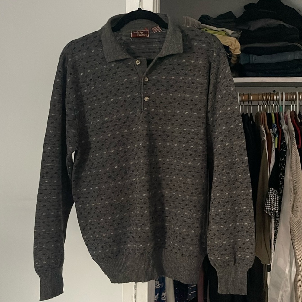 Vintage Cambridge Classic men sweater 45 wool